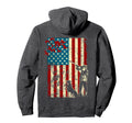 Duck Hunting Distressed Patriotic Hoodie - Aesthetic Graphic for Adults - T-Shirt, Sweatshirt, Hoodie