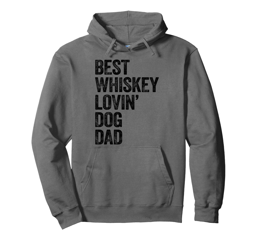 Best Bearded Whiskey Lovin Dog Dad Dog Hoodie - Minimalist Print Men Women - T-Shirt, Sweatshirt, Hoodie