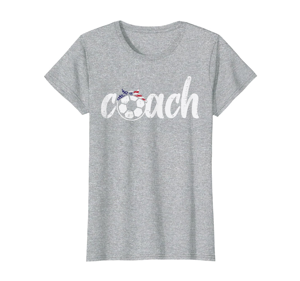 Coach Soccer American Flag Bandana T-Shirt - Fun Novelty Design Men Women - T-Shirt, Sweatshirt, Hoodie
