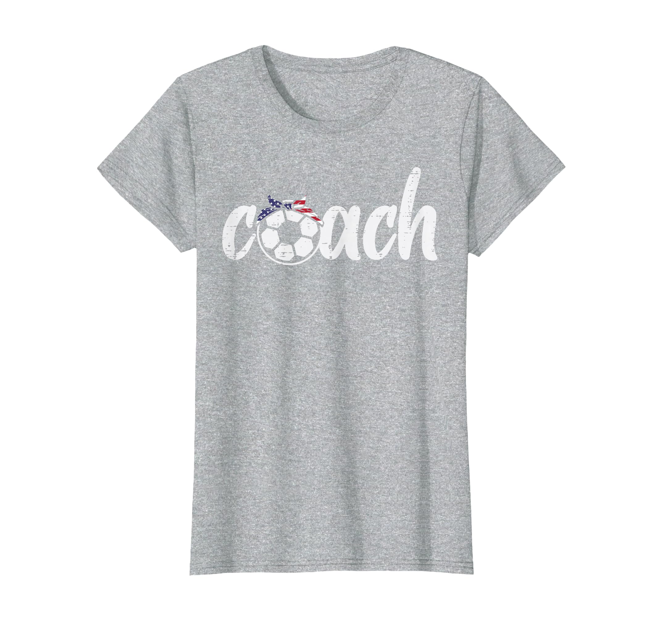 Coach Soccer American Flag Bandana T-Shirt - Fun Novelty Design Men Women - T-Shirt, Sweatshirt, Hoodie