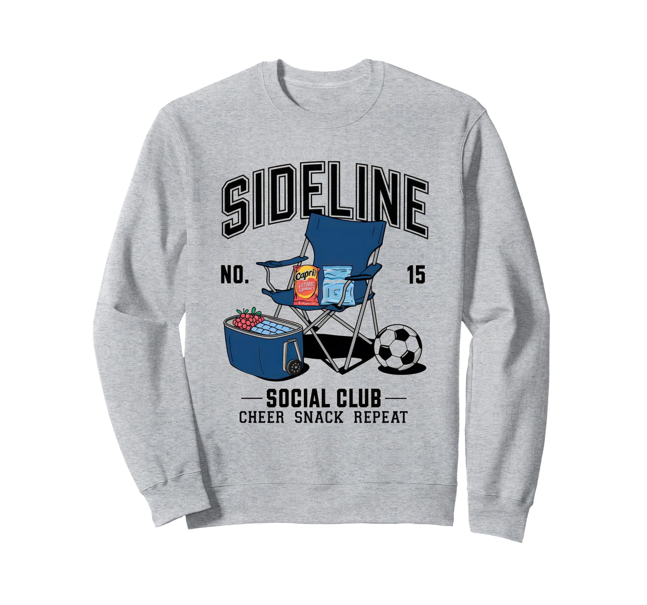 Sideline Social Club Soccer Mom Game Sweatshirt - Graphic Print for Adults - T-Shirt, Sweatshirt, Hoodie