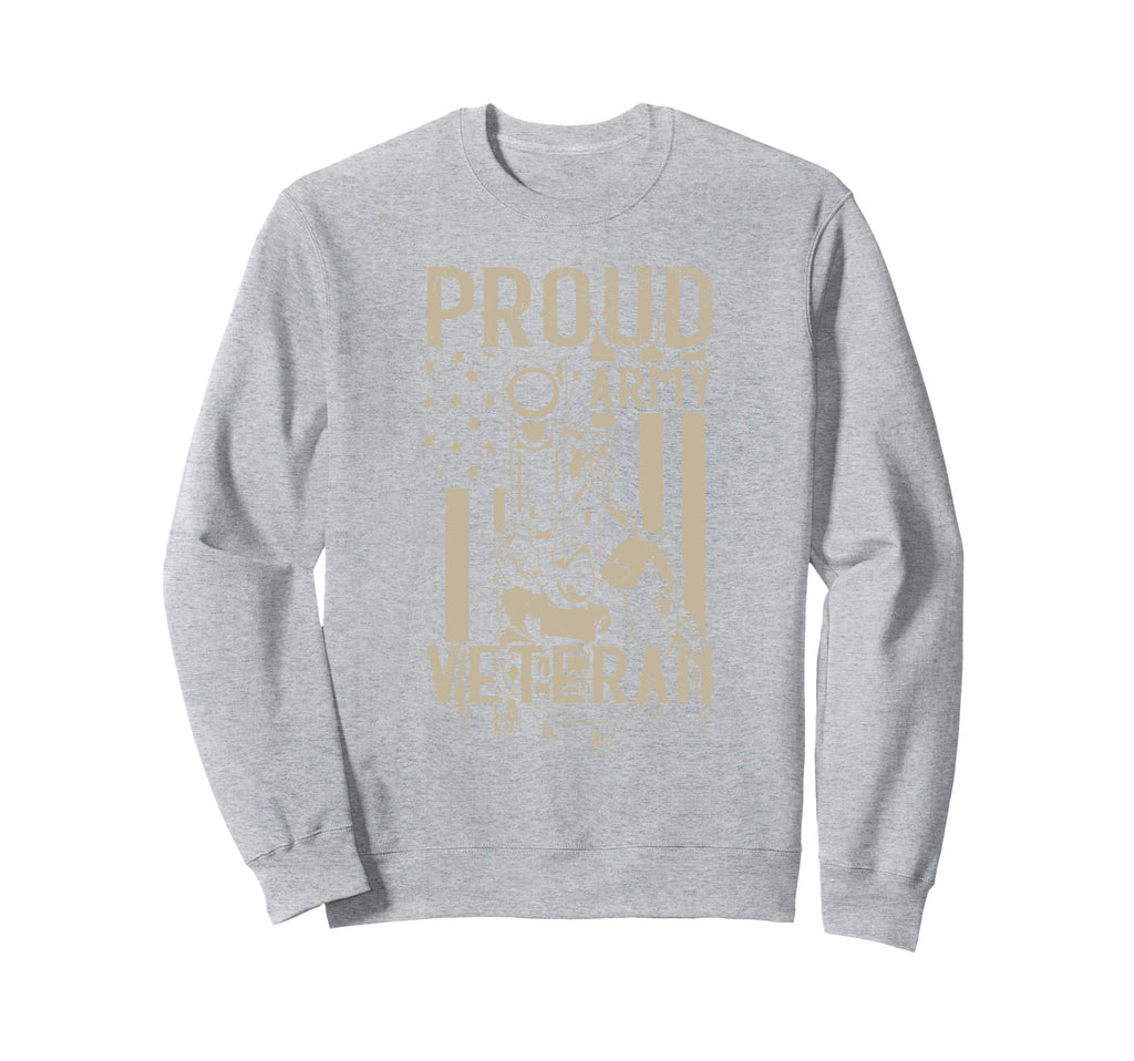 Proud Army Veteran Veteran Dad Sweatshirt - Aesthetic Graphic Unisex - T-Shirt, Sweatshirt, Hoodie