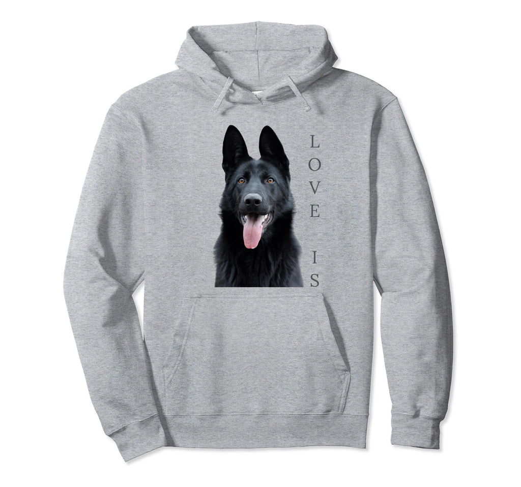 Black German Shepherd Shepard Dog Hoodie - Casual Everyday Wear for Adults - T-Shirt, Sweatshirt, Hoodie