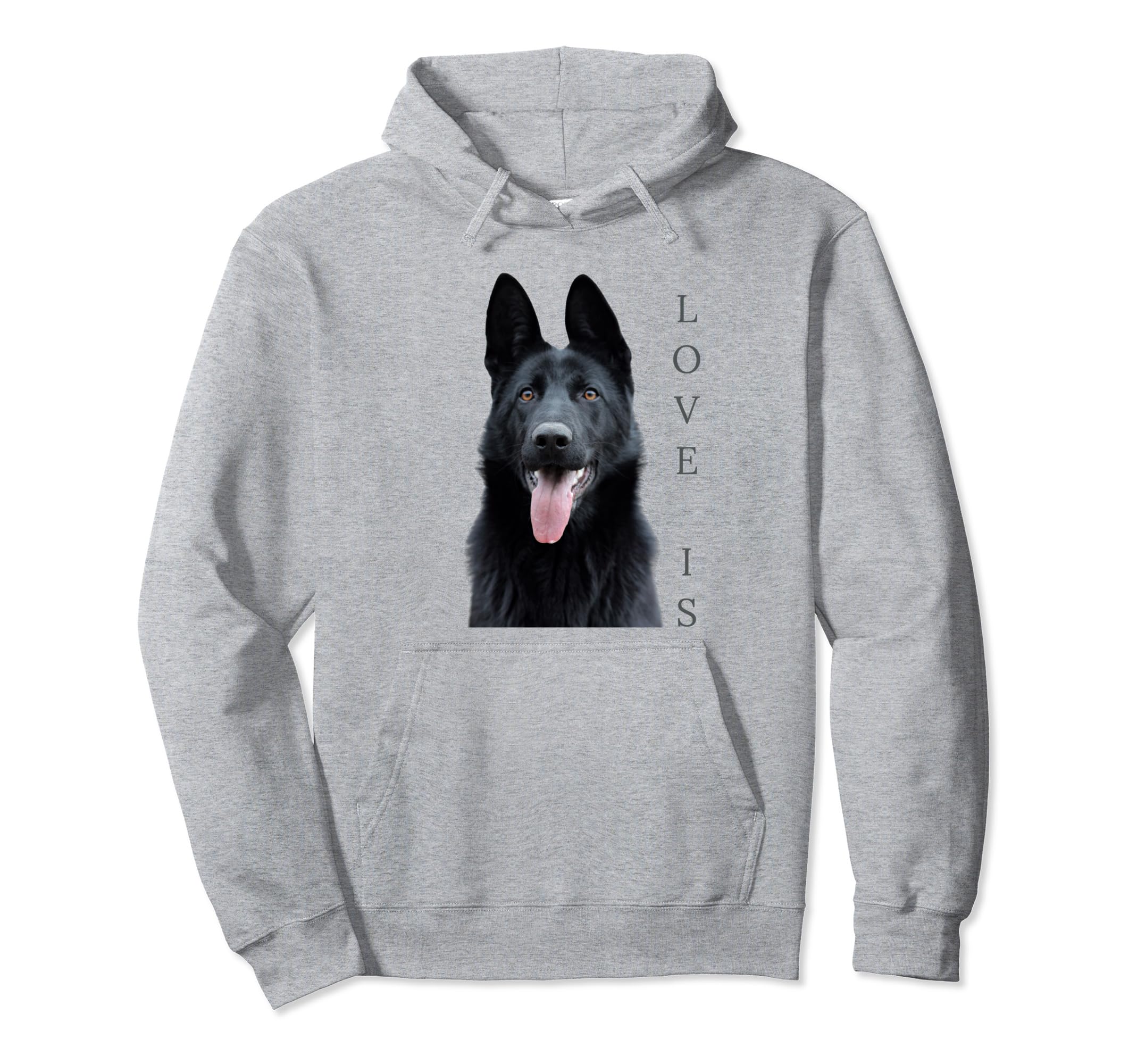Black German Shepherd Shepard Dog Hoodie - Casual Everyday Wear for Adults - T-Shirt, Sweatshirt, Hoodie