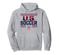 U S Soccer Sharktooth Gray Uswnt Officially Hoodie - Trendy Graphic Unisex - T-Shirt, Sweatshirt, Hoodie