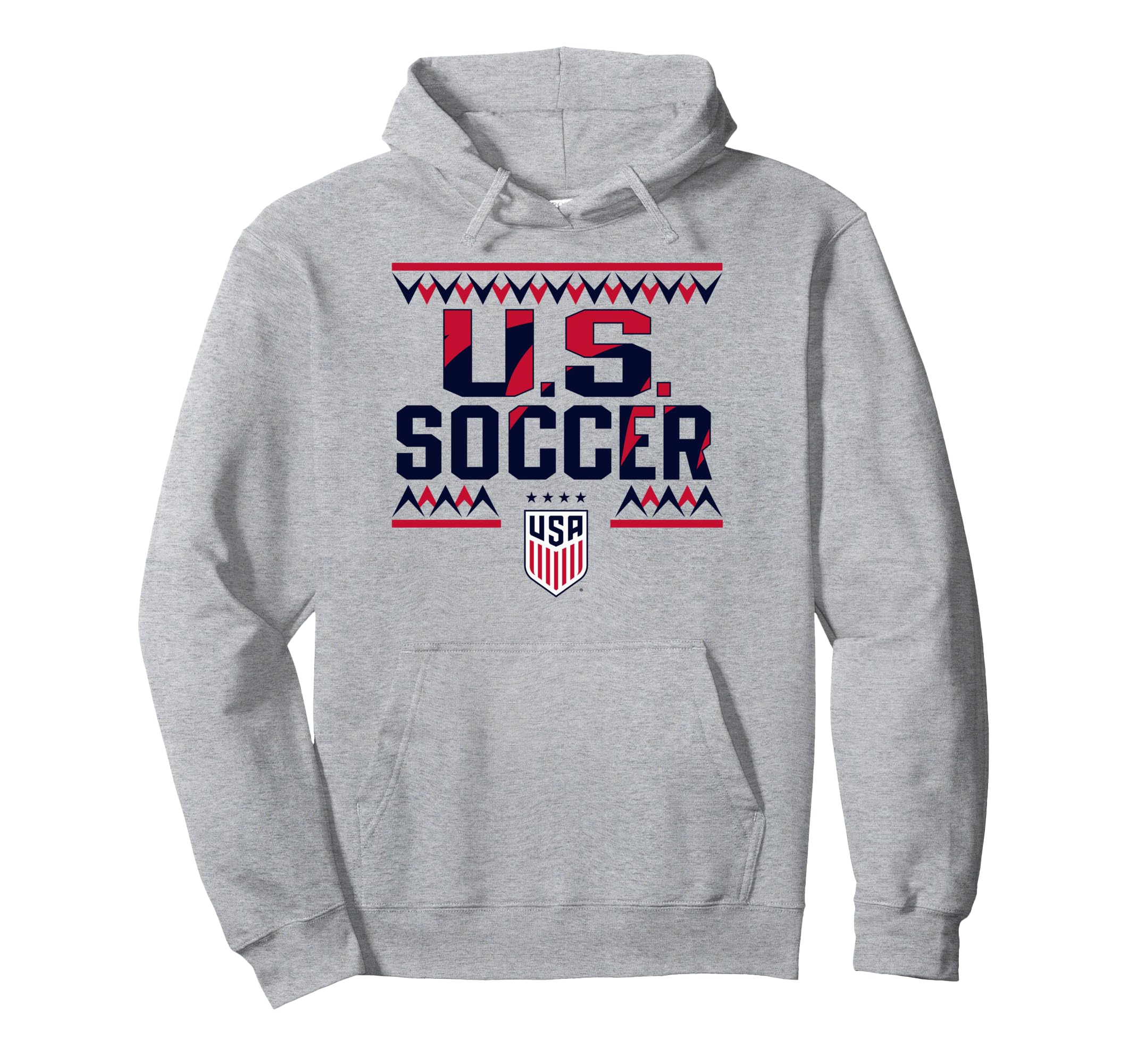U S Soccer Sharktooth Gray Uswnt Officially Hoodie - Trendy Graphic Unisex - T-Shirt, Sweatshirt, Hoodie
