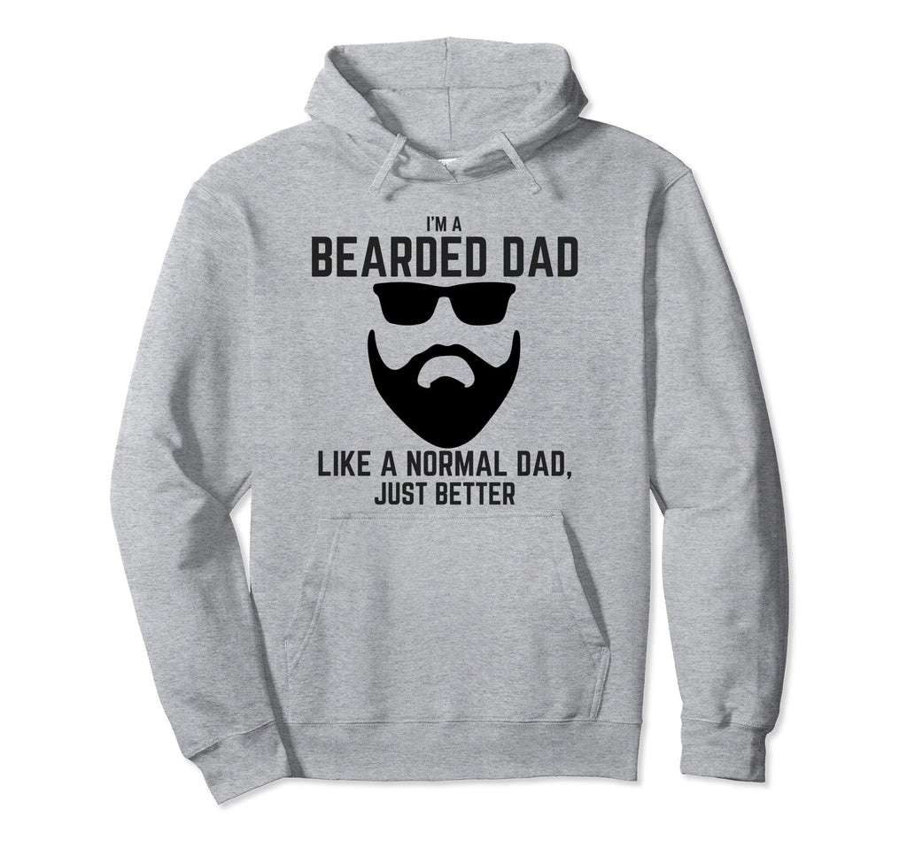 Bearded Dad Mens Beard Funny Superhero Hoodie - Unique Graphic Men Women - T-Shirt, Sweatshirt, Hoodie