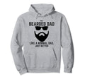 Bearded Dad Mens Beard Funny Superhero Hoodie - Unique Graphic Men Women - T-Shirt, Sweatshirt, Hoodie