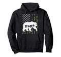 Mens Papa Bear Camouflage Usa Hoodie - Streetwear Style for Adults - T-Shirt, Sweatshirt, Hoodie
