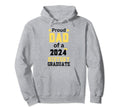 Proud Dad Class 2024 History Graduate Hoodie - Streetwear Style for Adults - T-Shirt, Sweatshirt, Hoodie