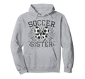 Coquette Bow Soccer Sister Game Day Hoodie - Fun Novelty Design for Adults - T-Shirt, Sweatshirt, Hoodie