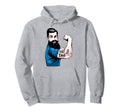 Bearded T1D Dad Type 1 Diabetes Hoodie - Custom Art Print Men Women - T-Shirt, Sweatshirt, Hoodie