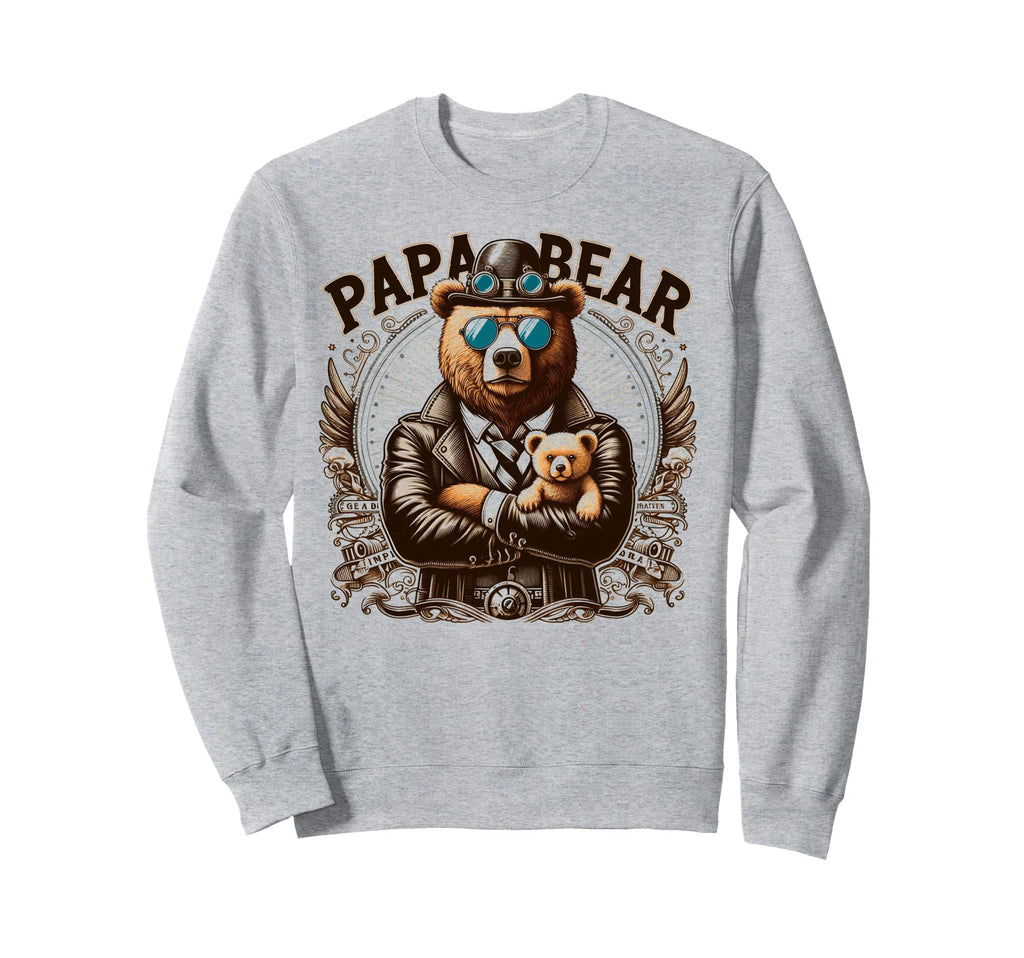 Papa Bear Funny Mechanic Bears Sweatshirt - Custom Art Print for Adults - T-Shirt, Sweatshirt, Hoodie