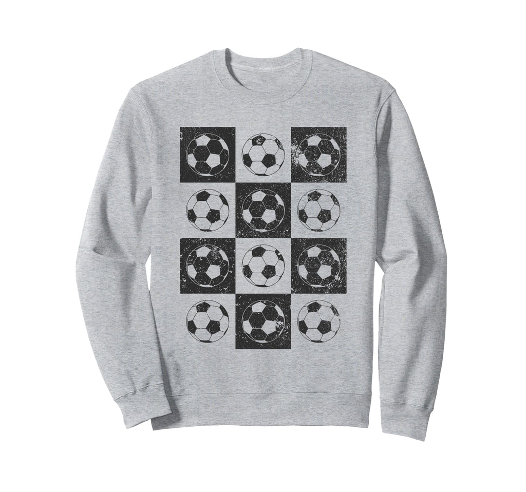 Checkerboard Checkered Soccer Sweatshirt - Streetwear Style for Adults - T-Shirt, Sweatshirt, Hoodie