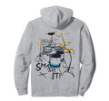 Drummer Smash It Rock Star Music Hoodie - Unique Graphic Men Women - T-Shirt, Sweatshirt, Hoodie