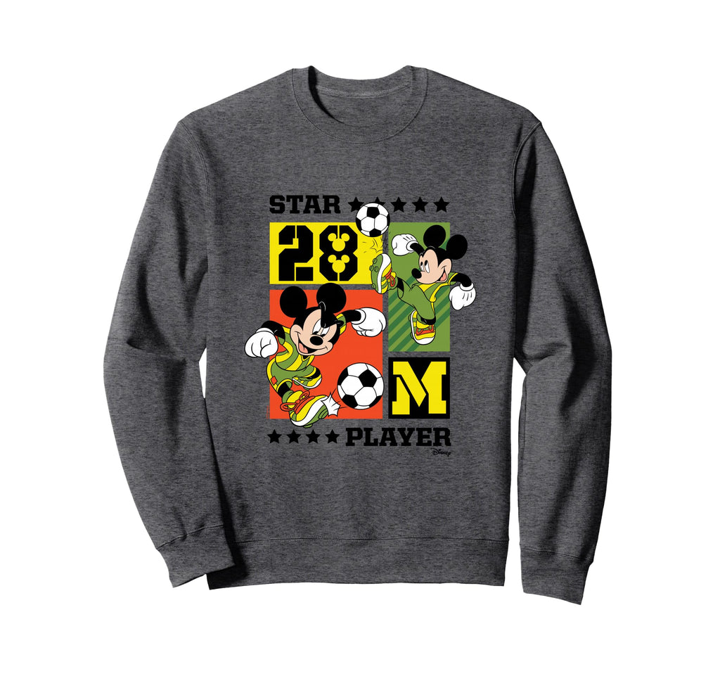 Mickey Soccer Grid Sweatshirt - Fun Novelty Design for Adults - T-Shirt, Sweatshirt, Hoodie