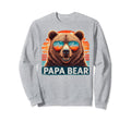 Papa Bear Sunglasses Funny Bear Dad Sweatshirt - Unique Graphic Unisex - T-Shirt, Sweatshirt, Hoodie