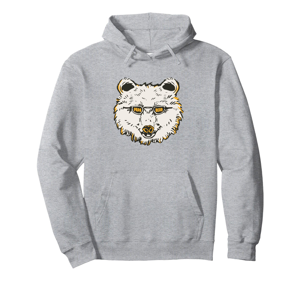 Papa Bear Sunglasses Hoodie - Novelty Apparel for Adults - T-Shirt, Sweatshirt, Hoodie