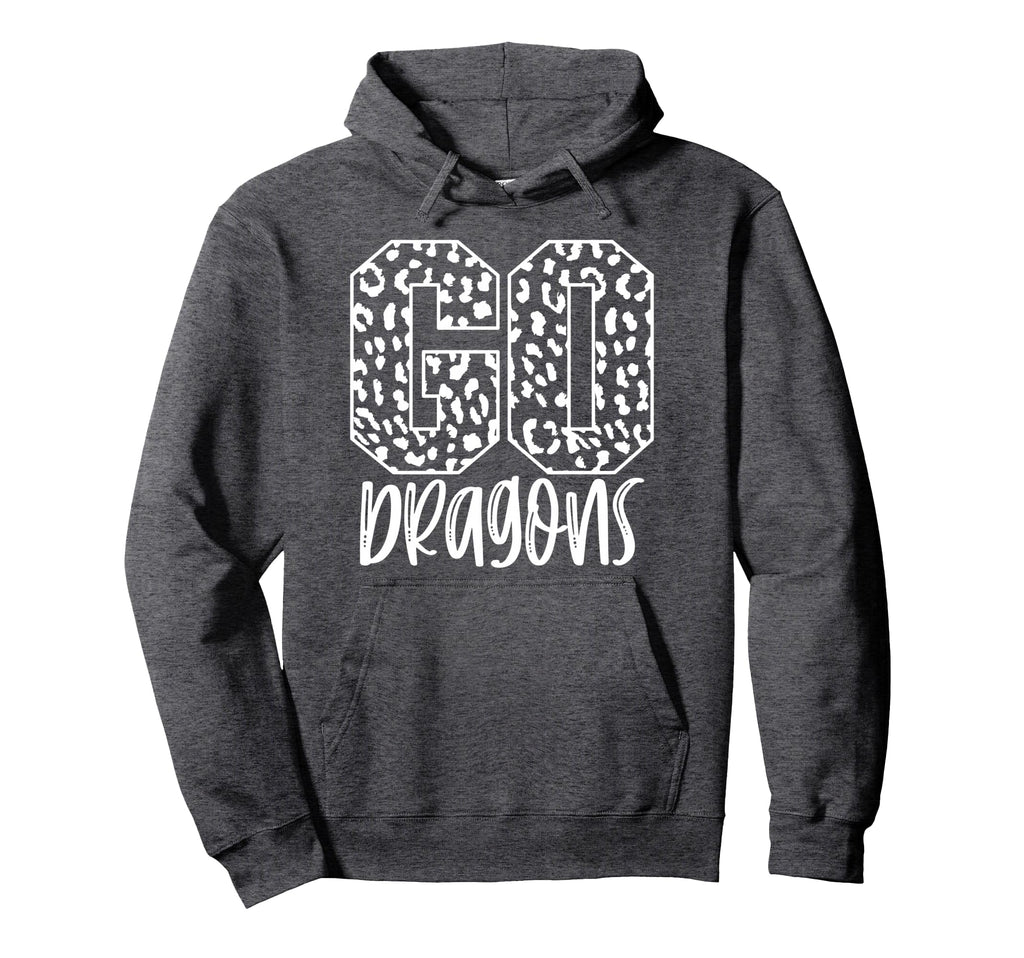 Dragons Team Mascot School Spirit Game Hoodie - Streetwear Style Men Women - T-Shirt, Sweatshirt, Hoodie
