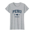 Peru Nebraska Ne Athletic Navy Sports T-Shirt - Casual Everyday Wear Unisex - T-Shirt, Sweatshirt, Hoodie