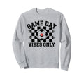 Groovy Soccer Soccer Game Day Vibes Only Sweatshirt - Graphic Print Unisex - T-Shirt, Sweatshirt, Hoodie