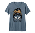Grandma Life Messy Bun Hair Funny Soccer T-Shirt - Trendy Graphic Unisex - T-Shirt, Sweatshirt, Hoodie