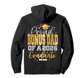 Proud Bonus Dad Class 2026 Graduate Hoodie - Minimalist Print Men Women - T-Shirt, Sweatshirt, Hoodie