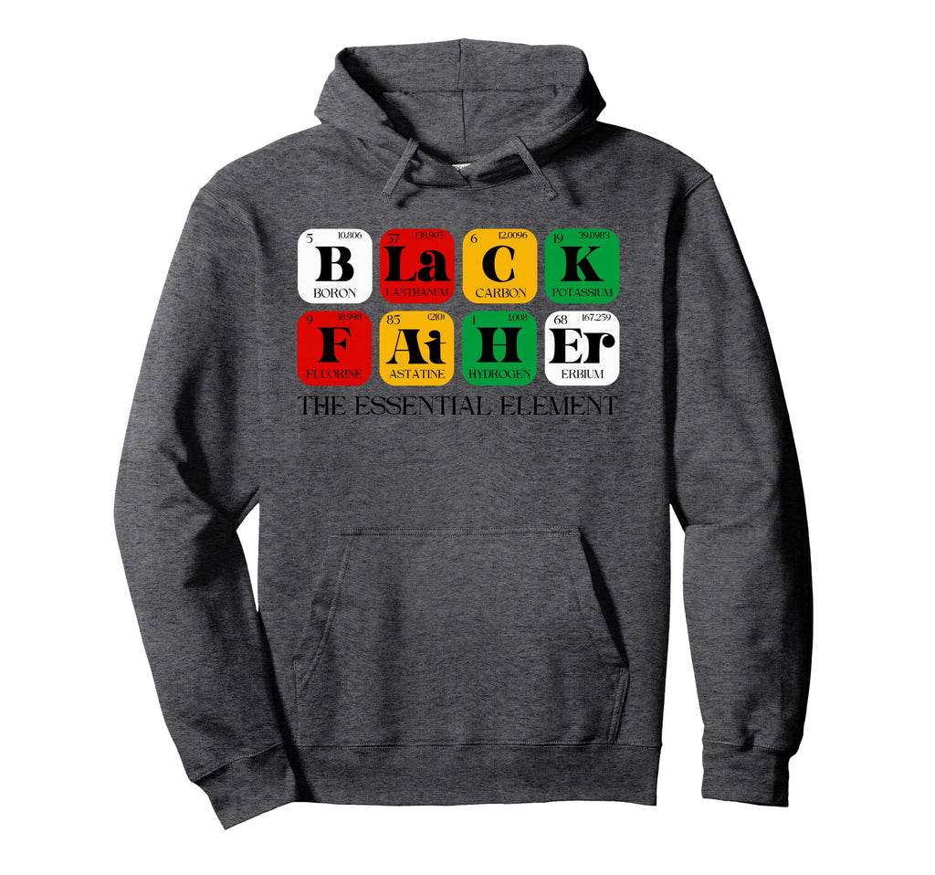 Black Father Element Black Hoodie - Casual Everyday Wear for Adults - T-Shirt, Sweatshirt, Hoodie