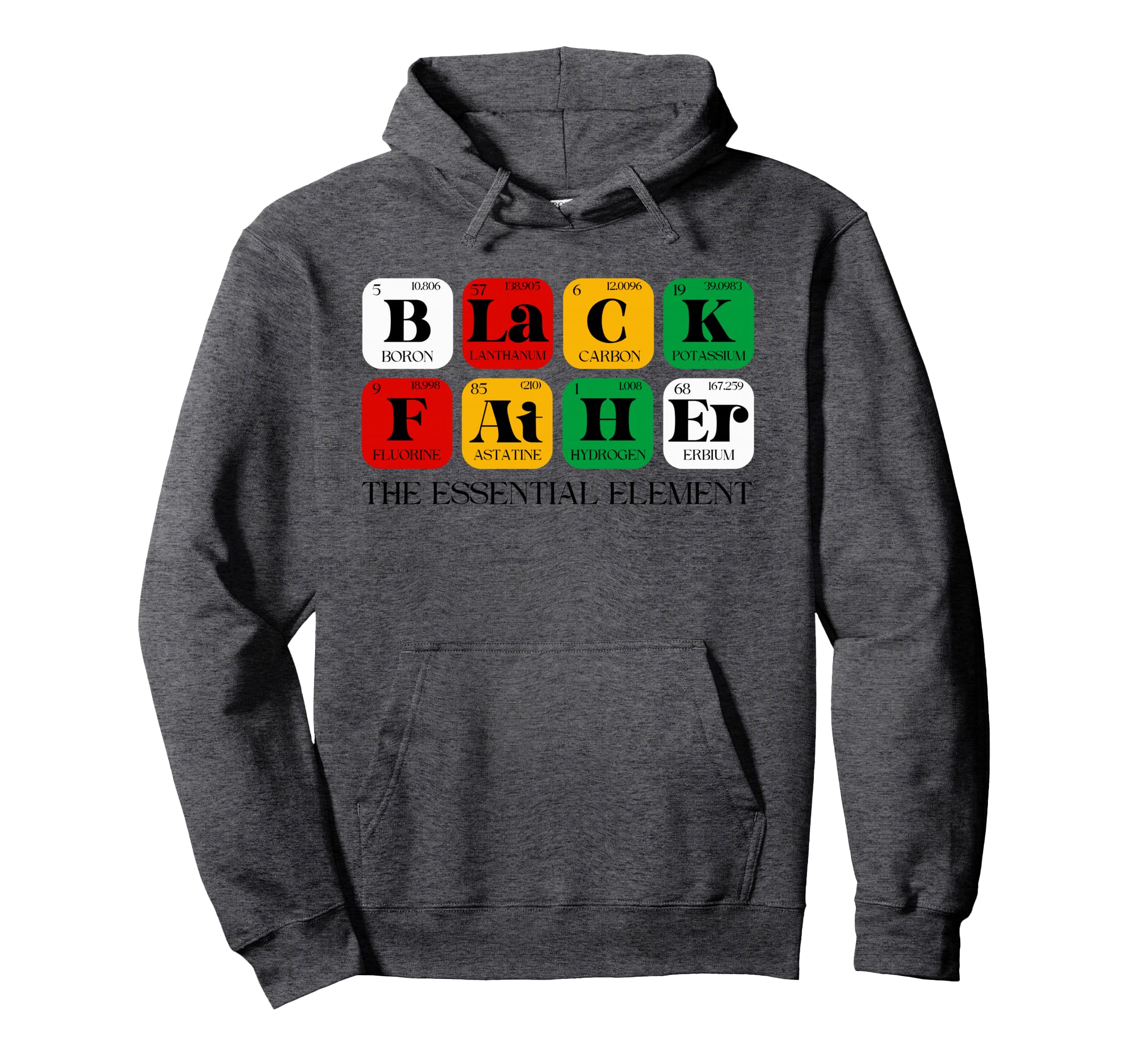 Black Father Element Black Hoodie - Casual Everyday Wear for Adults - T-Shirt, Sweatshirt, Hoodie
