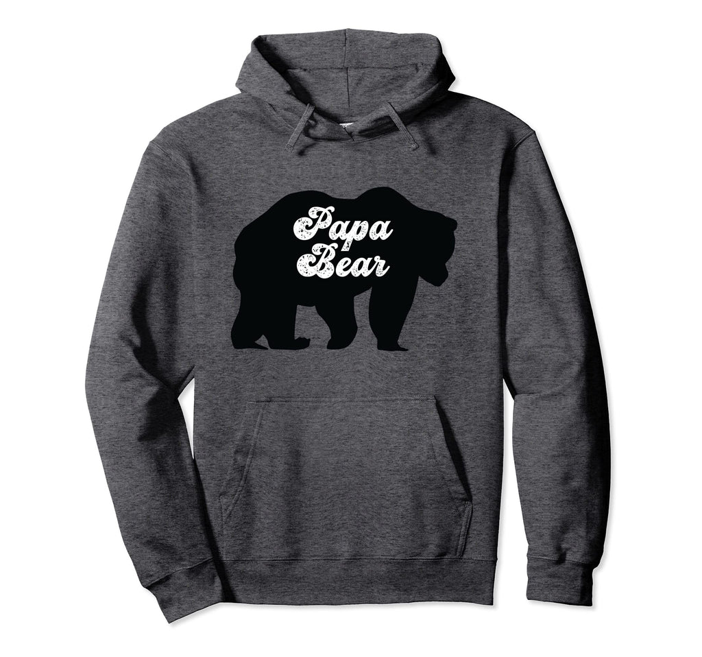 Papa Bear Silhouette Fun Daddy Hoodie - Casual Everyday Wear for Adults - T-Shirt, Sweatshirt, Hoodie