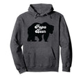 Papa Bear Silhouette Fun Daddy Hoodie - Casual Everyday Wear for Adults - T-Shirt, Sweatshirt, Hoodie