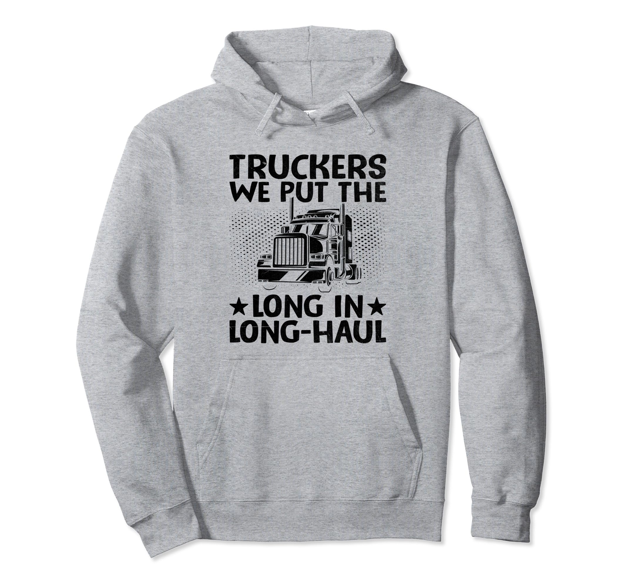 Trucker Driving Dad Trucker Father Hoodie - Custom Art Print for Adults - T-Shirt, Sweatshirt, Hoodie