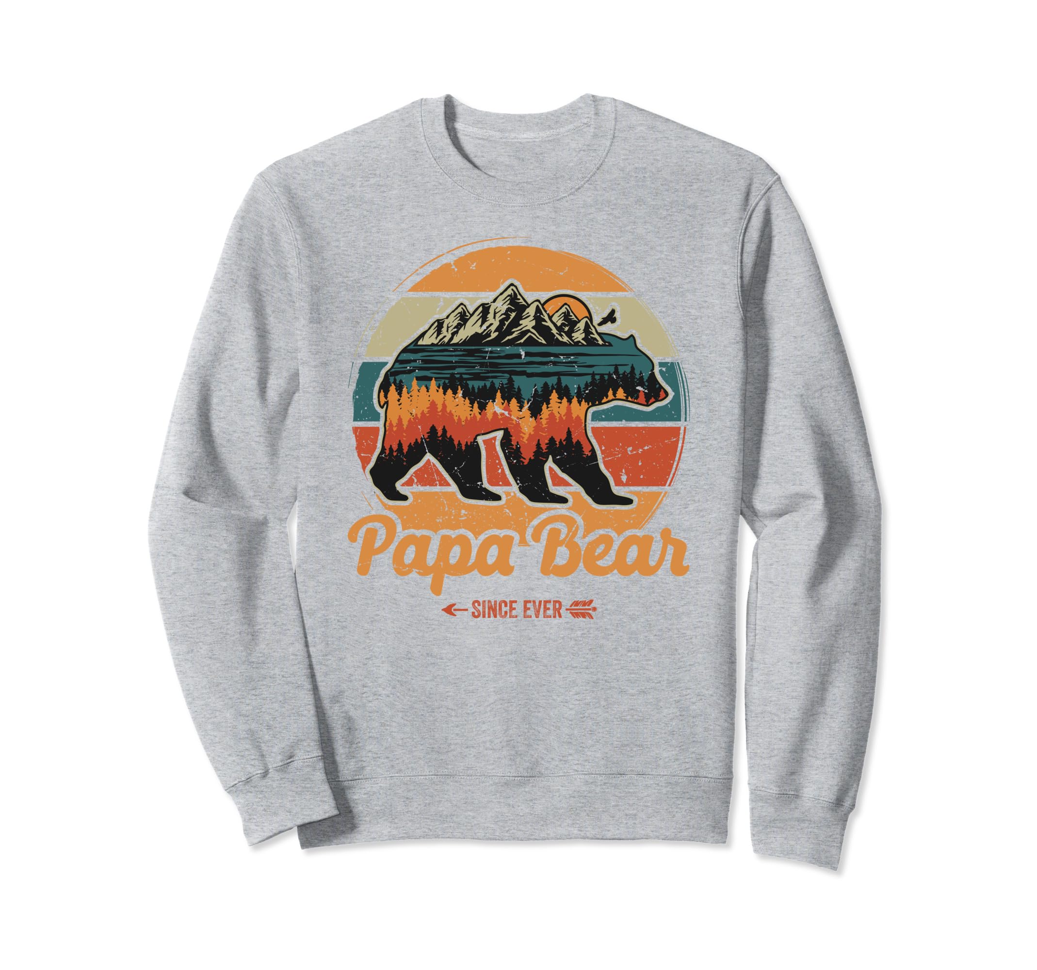 Papabear Papa Bear Daddy Dad Sweatshirt - Aesthetic Graphic Men Women - T-Shirt, Sweatshirt, Hoodie