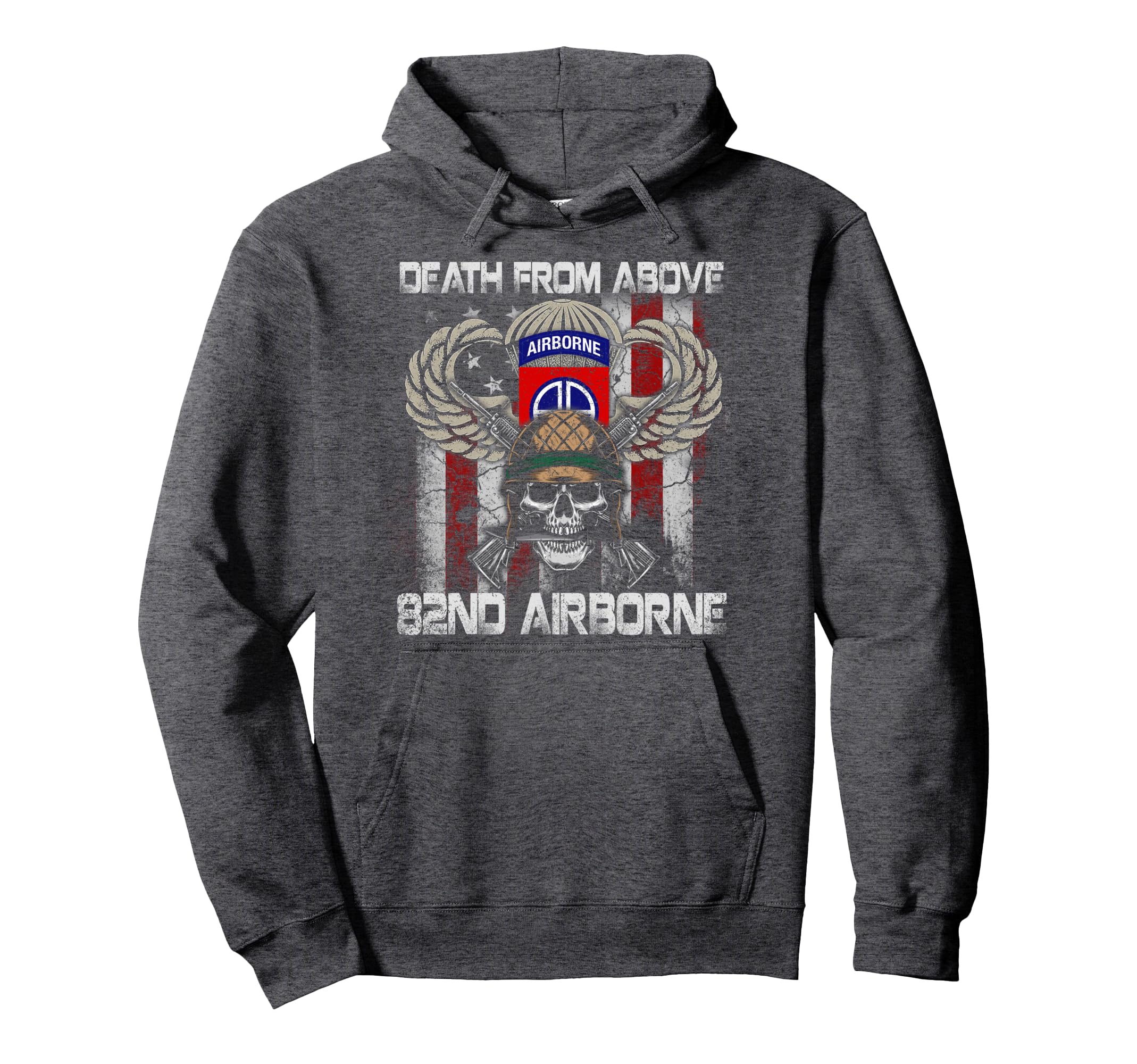 Death From Above 82Nd Airborne Hoodie - Minimalist Print Men Women - T-Shirt, Sweatshirt, Hoodie