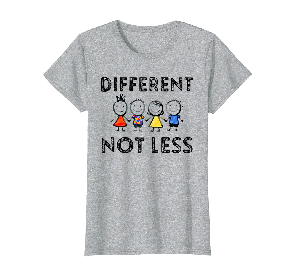 Different Not Less Support Autism T-Shirt - Graphic Print Men Women - T-Shirt, Sweatshirt, Hoodie