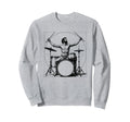 Drummer Da Vinci Drums Drawing Sweatshirt - Custom Art Print Men Women - T-Shirt, Sweatshirt, Hoodie