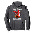 Busy Raising Ballers Funny Baseball Hoodie - Novelty Apparel Unisex - T-Shirt, Sweatshirt, Hoodie