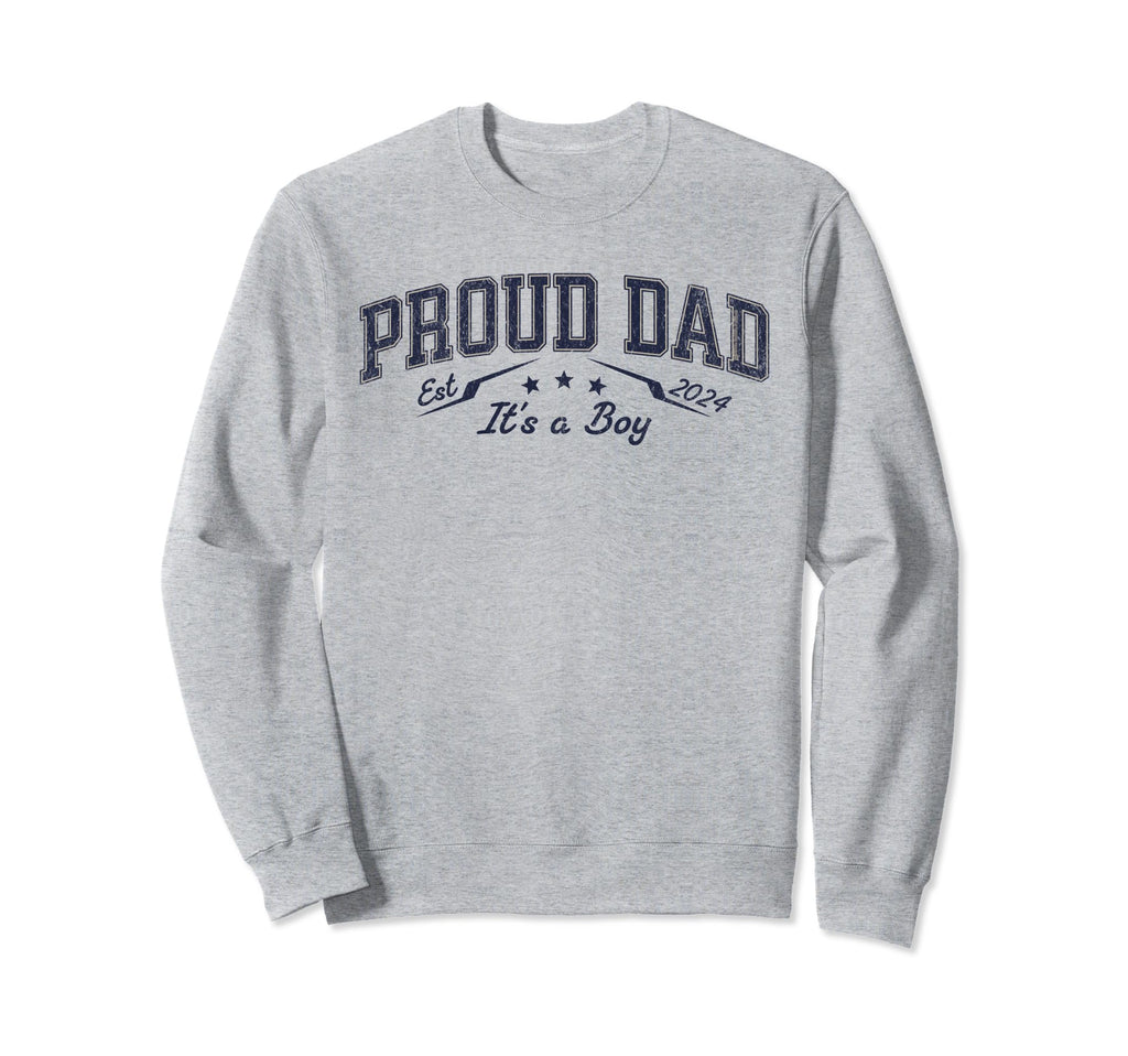 Promoted To Daddy Est 2024 Proud Sweatshirt - Streetwear Style for Adults - T-Shirt, Sweatshirt, Hoodie