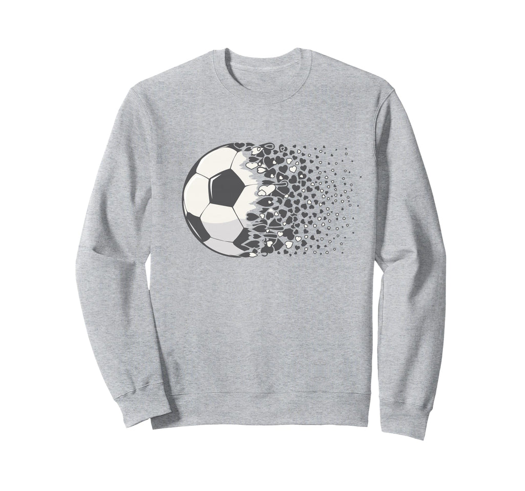 Soccer Ball Soccer Heart Soccer Sweatshirt - Trendy Graphic for Adults - T-Shirt, Sweatshirt, Hoodie