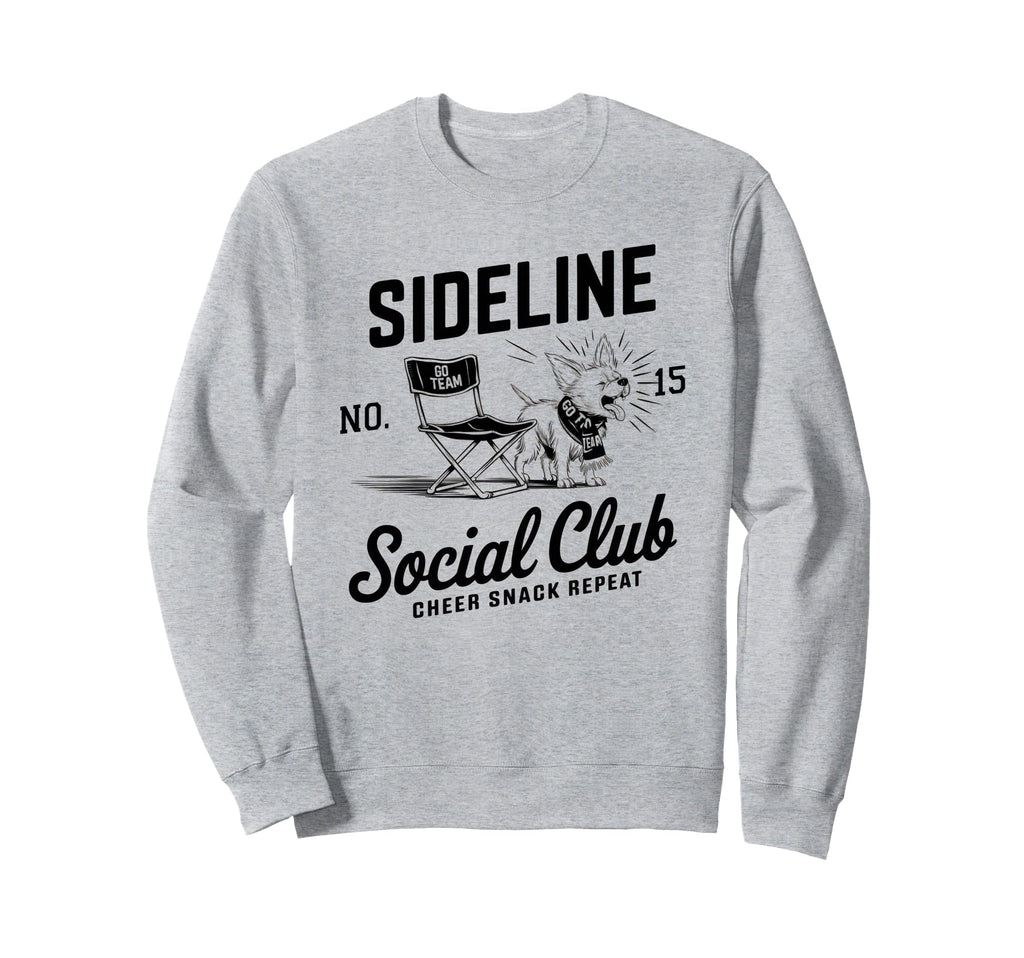 Sideline Social Club Soccer Mom Game Sweatshirt - Unique Graphic Men Women - T-Shirt, Sweatshirt, Hoodie