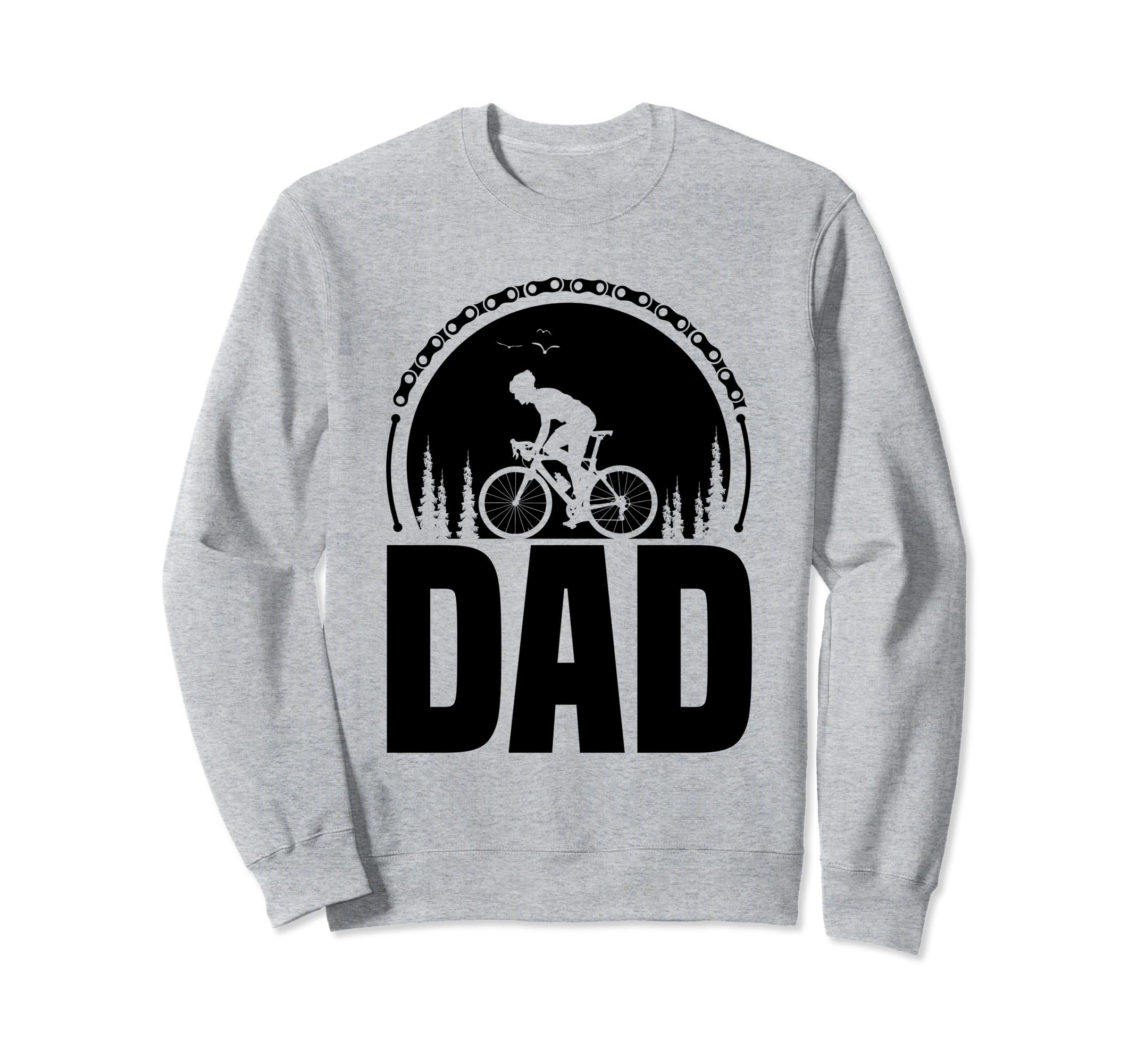 Dad Papa Bicycle Cycling Sweatshirt - Casual Everyday Wear for Adults - T-Shirt, Sweatshirt, Hoodie