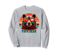 Papa Bear Sunglasses Funny Bear Dad Sweatshirt - Trendy Graphic for Adults - T-Shirt, Sweatshirt, Hoodie
