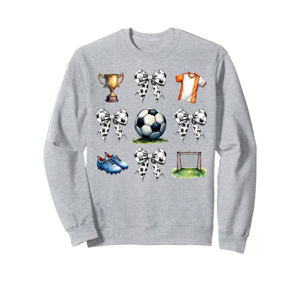 Coquette Bow Soccer Game Days Sweatshirt - Streetwear Style for Adults - T-Shirt, Sweatshirt, Hoodie
