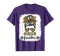 Cheer Grandma Leopard Messy Bun T-Shirt - Novelty Apparel Men Women - T-Shirt, Sweatshirt, Hoodie
