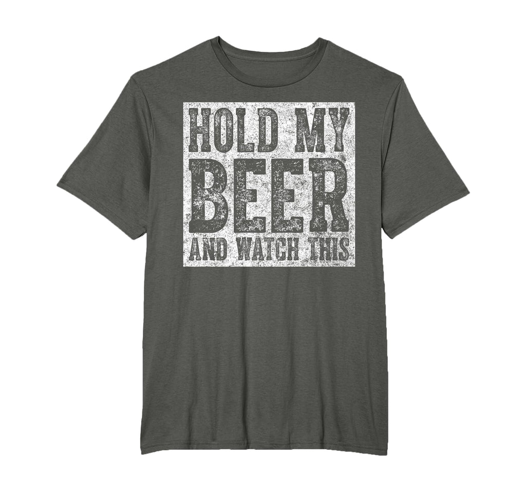 Drinking Gift Hold My Beer And Watch T-Shirt - Trendy Graphic for Adults - T-Shirt, Sweatshirt, Hoodie
