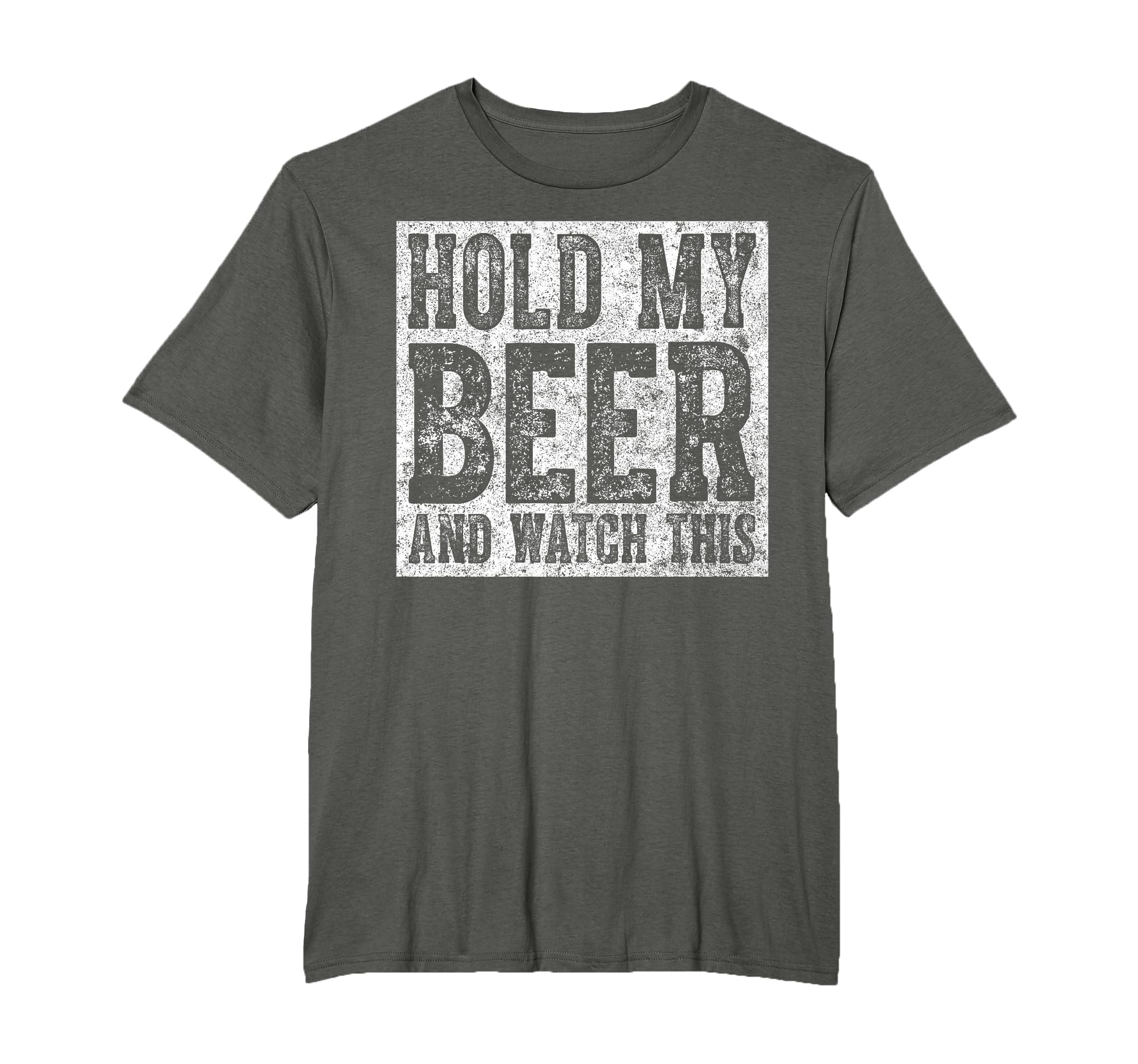 Drinking Gift Hold My Beer And Watch T-Shirt - Trendy Graphic for Adults - T-Shirt, Sweatshirt, Hoodie
