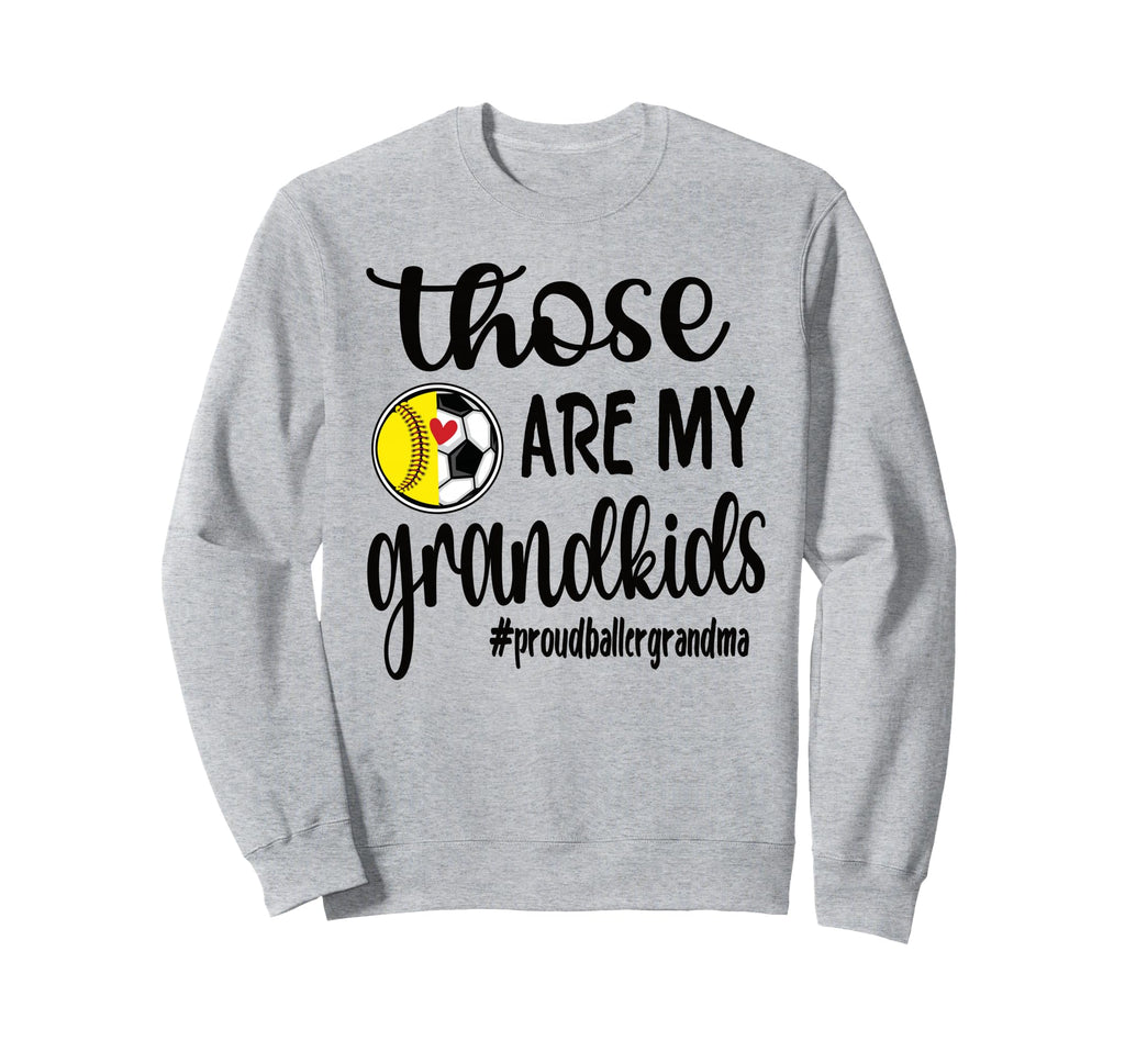 Grandkids Softball Soccer Player Sweatshirt - Unique Graphic Men Women - T-Shirt, Sweatshirt, Hoodie