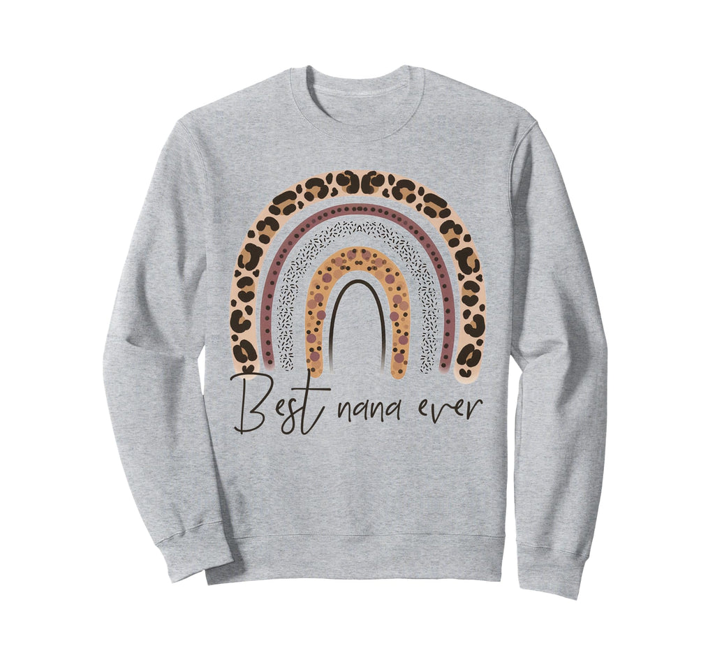 Best Nana Ever Grandma Cheetah Sweatshirt - Trendy Graphic for Adults - T-Shirt, Sweatshirt, Hoodie