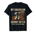 My Grandson Wears Combat Boots Proud Army T-Shirt - Trendy Graphic Unisex - T-Shirt, Sweatshirt, Hoodie