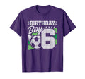 6 Year Old Soccer Birthday 6Th T-Shirt - Minimalist Print Men Women - T-Shirt, Sweatshirt, Hoodie